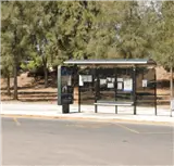 Marquesina en la calle Ramón y Cajal, junto al Hospital de Puerto de Sagunto